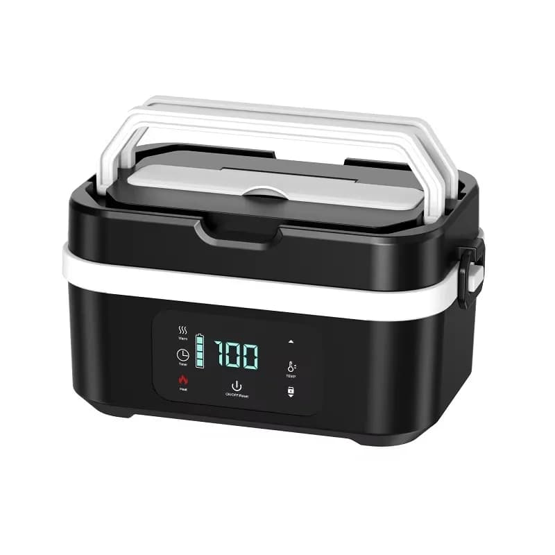 Nuovo Contenitore Elettrico per Pranzo da 30.000 mAh in Acciaio Inox di Grado Alimentare, Personalizzabile, Portatile, 1,35L, per Esterni, Ufficio, Scuola