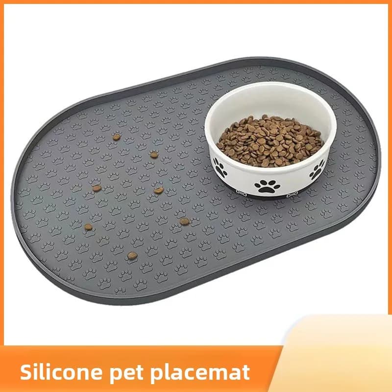 1 pz Materassino Ovale in Silicone Impermeabile per Cani - Supporta Schiena, Collo e Articolazioni dell'Animale (Senza Imbottitura)
