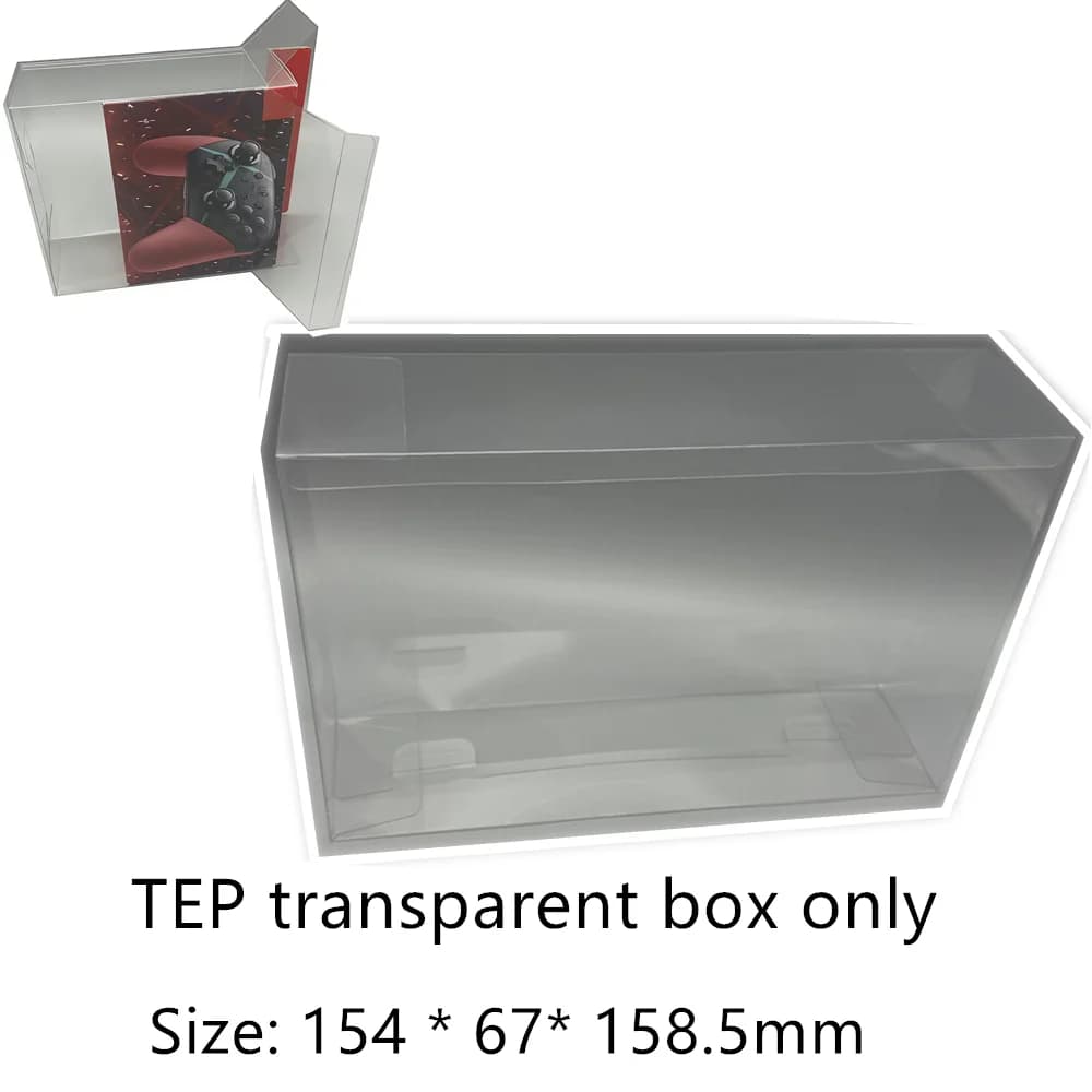 Scatola Espositiva per Collezioni di Giochi Pro/Nintendo Switch/NS/Handle, Contenitore Trasparente in TEP, Custodia Trasparente per Collezioni