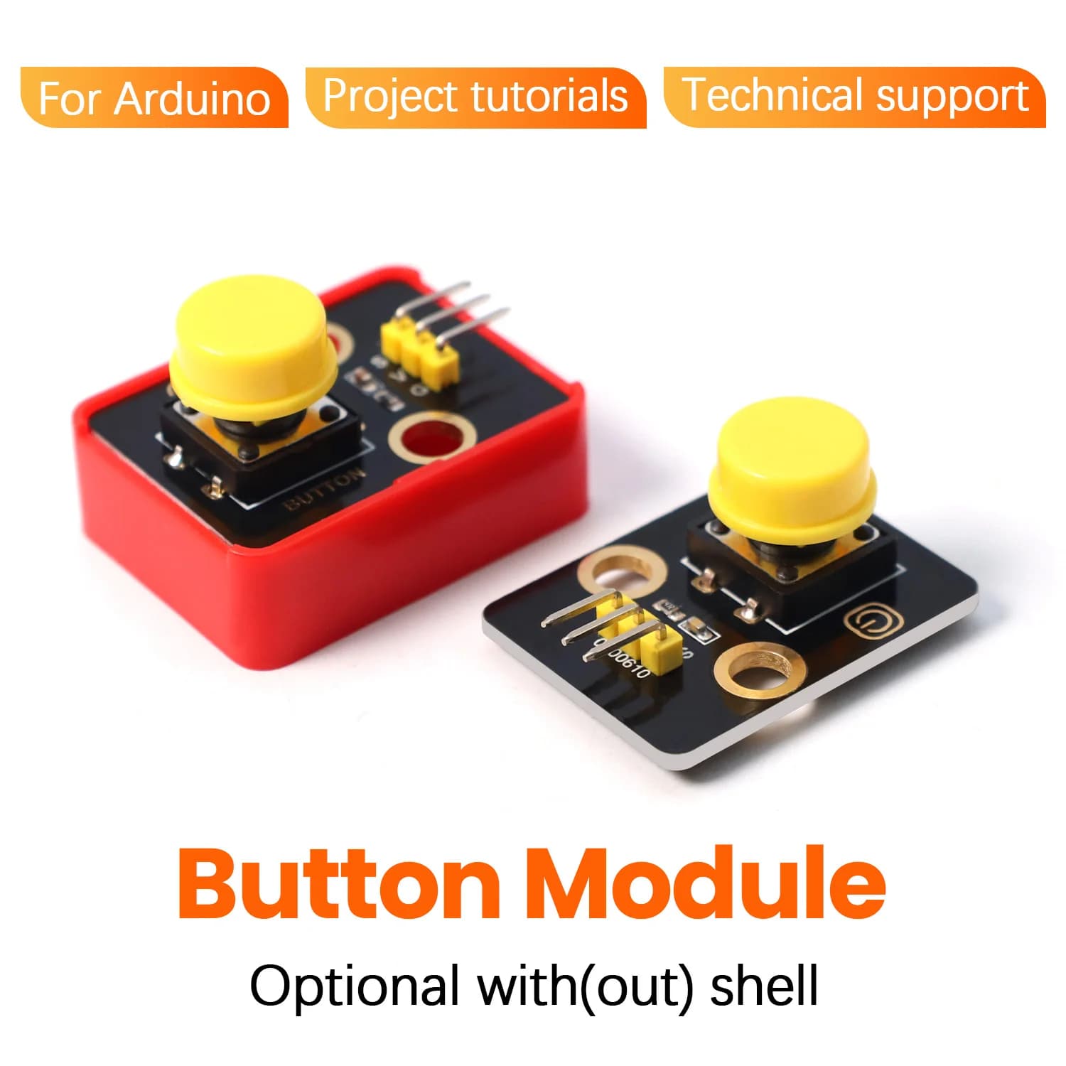 Keyestudio New module button for Arduino or Micro:bit compatible with Lego Blocks DIY programming parts for control of the LED module