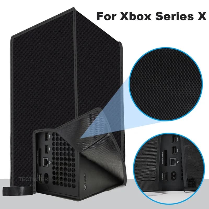 Custodia antipolvere orizzontale antigraffio per console Xbox Series X Custodia verticale antipolvere per accessori Xbox Series X