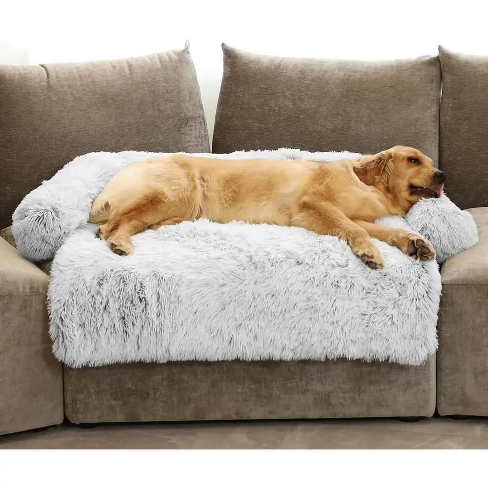 Cover for Cani Extra Large with Removable Cover, Mattress for Large and Medium Dogs, Cats, Washable Cover, Light Grey