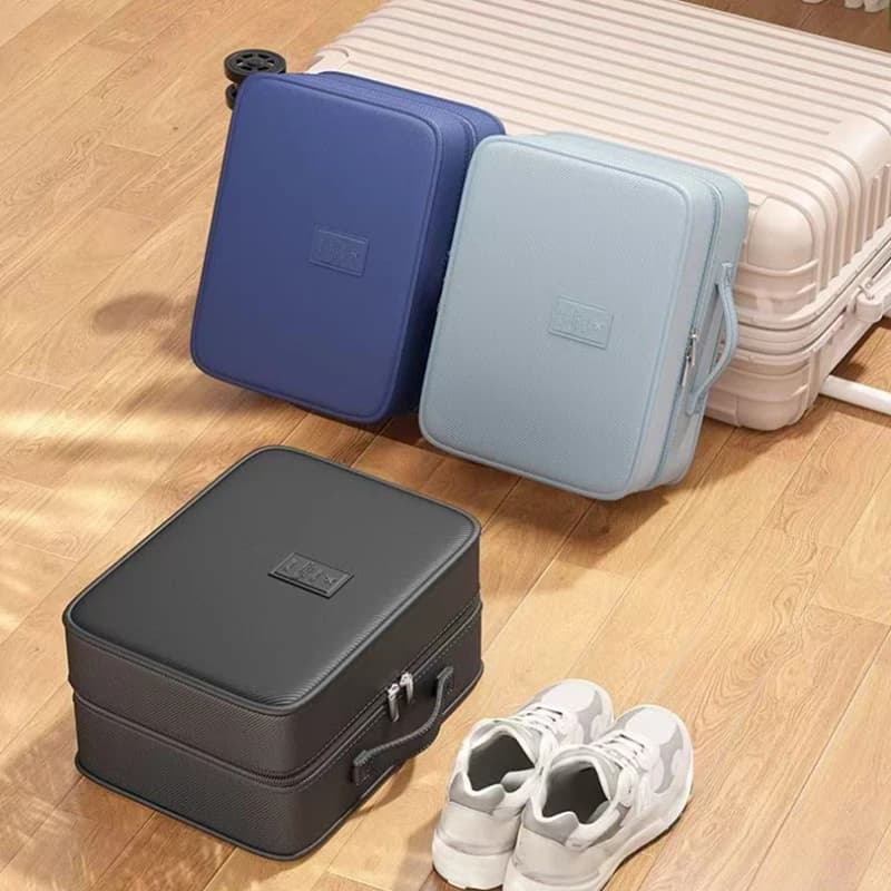 Portable Travel Shoe Bag Organizer with Hinge Waterproof Gymnastics Shoe Bag for Multilayer Bag
