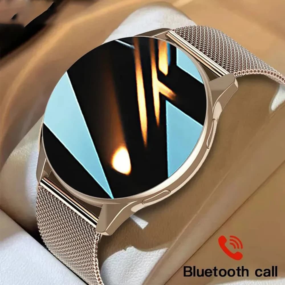 Smartwatch da donna alla moda, schermo intero da 1,52 pollici, chiamate BT, foto personalizzate, controllo musica, orologi multifunzione da uomo per Android iOS