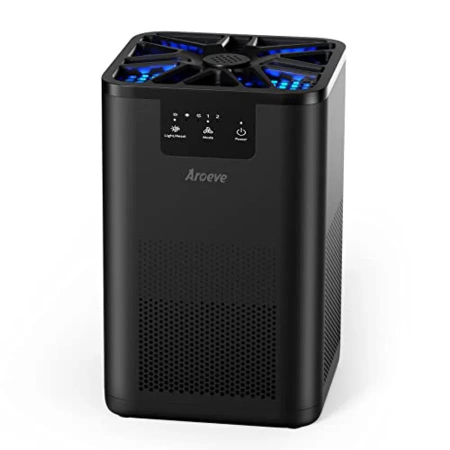 Purificatori d'aria per camera da letto con funzione aromaterapia, per fumo di animali domestici, polline, peli, odori, 20dB, depuratore d'aria per B