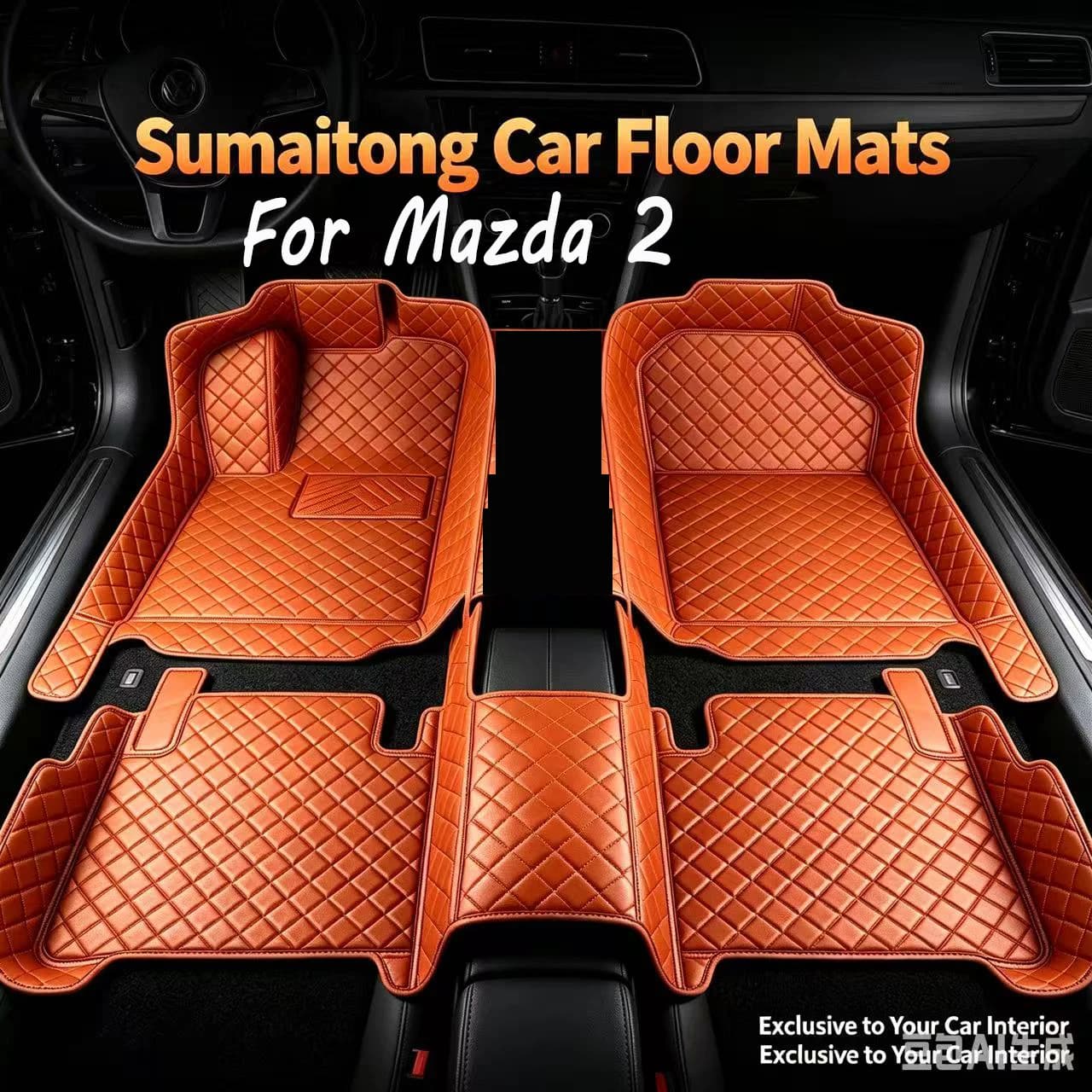 Car Floor Mats For Mazda2 Mazda 2 Demio Toyota Yaris R DJ DL 2015~2022 Rugs Carpets Interior Parts