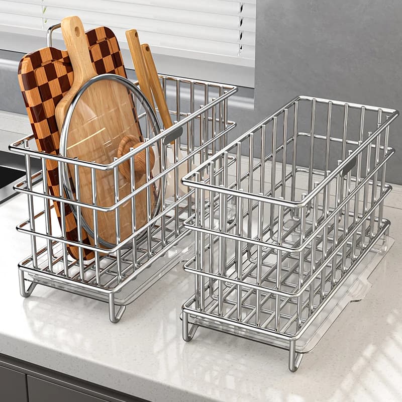 Supporto per tagliere LMM, ripiano in acciaio inox per riporre utensili da cucina, multifunzionale, per tagliere e pentole.