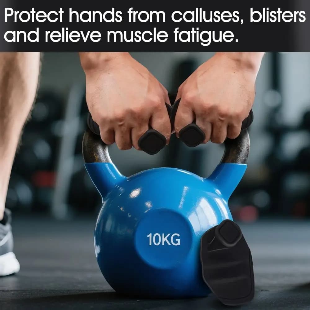1 paio di impugnature ergonomiche per sollevamento pesi Guanti da palestra elastici antiscivolo per allenamento Addensare impugnature per palmo in silicone a forma di nido d'ape Pull-up