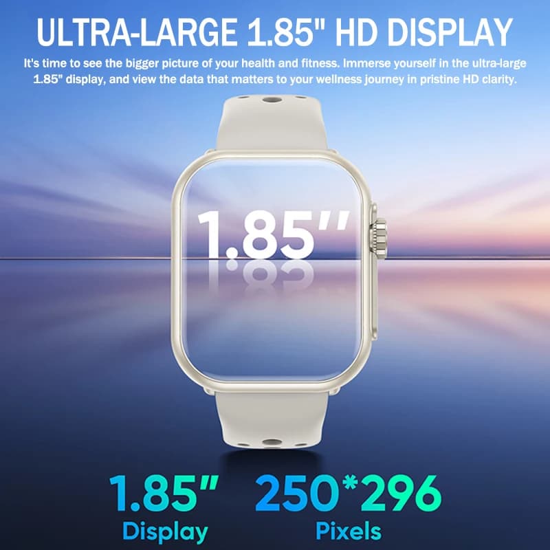 2025 Nuovo Orologio Ultra 2 Astuto Della Vigilanza Delle Donne Degli Uomini 1.85 Pollici AMOLED Schermo 1000mAh Batteria IP68 Impermeabile Chiamata Bluetooth SmartWatch
