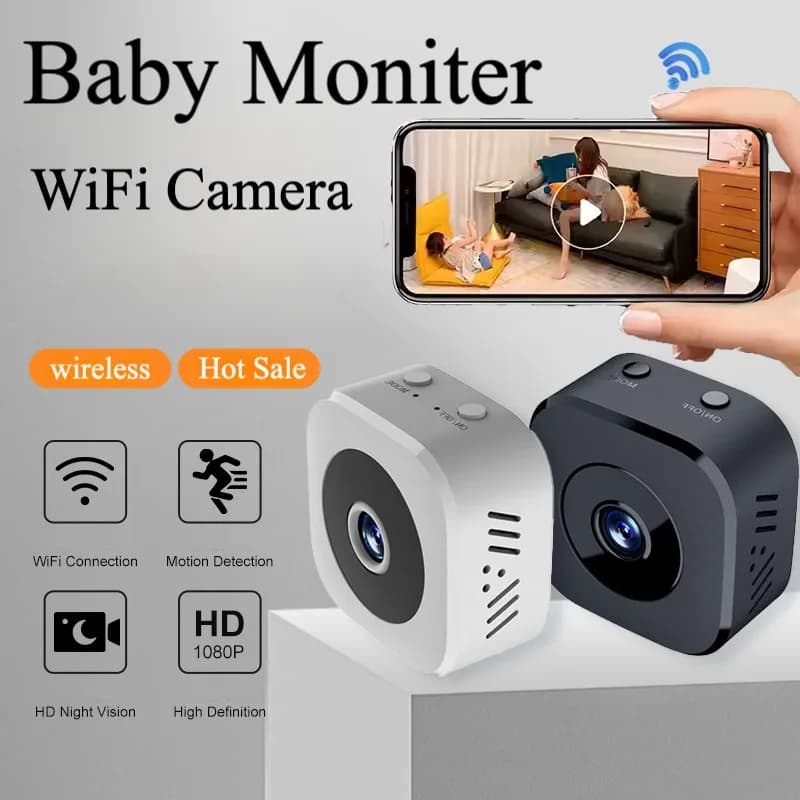 Monitor for Children with HD 30MP Camera, Wireless WiFi Security Camera with Night Infrared Vision for Smart Home