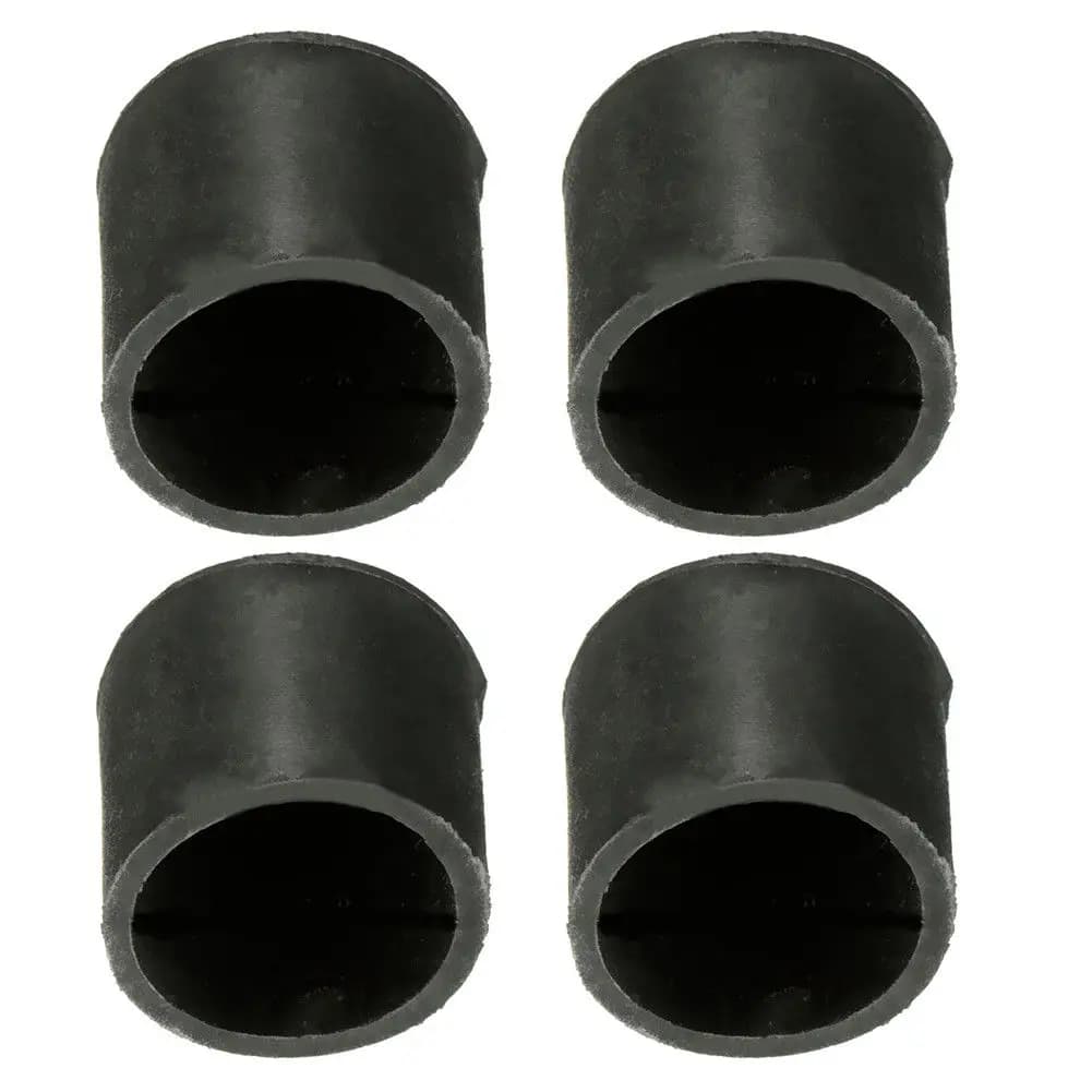 Coprigambe per Mobili 4 Pezzi, Protezioni in Gomma Nera per Sedie, Tavoli, Armadietti, Diametro Interno 16mm 19mm 22mm 25mm 32mm 40mm 50mm