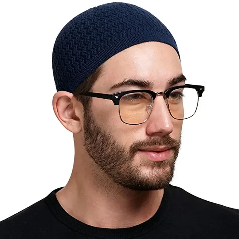 Caldo islamico Ramadan ebraico Kippah Homme cappello Unisex berretti berretto inverno lavorato a maglia uomini musulmani cappelli da preghiera berretti da uomo avvolgenti