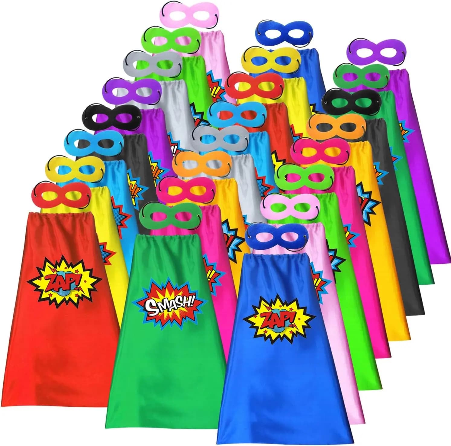Superhero Masks for Children - Birthday Party Costume - Assorted Colors