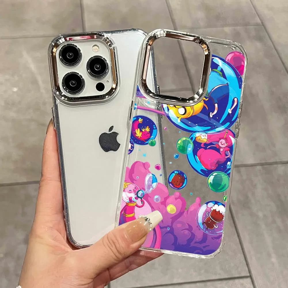 Cartoon Cute A-Adventure T-Times Phone Case For iPhone 17 16 16e 15 14 13 12 11 Mini Pro Max X XR XSMax HYBXAXC Back Cover