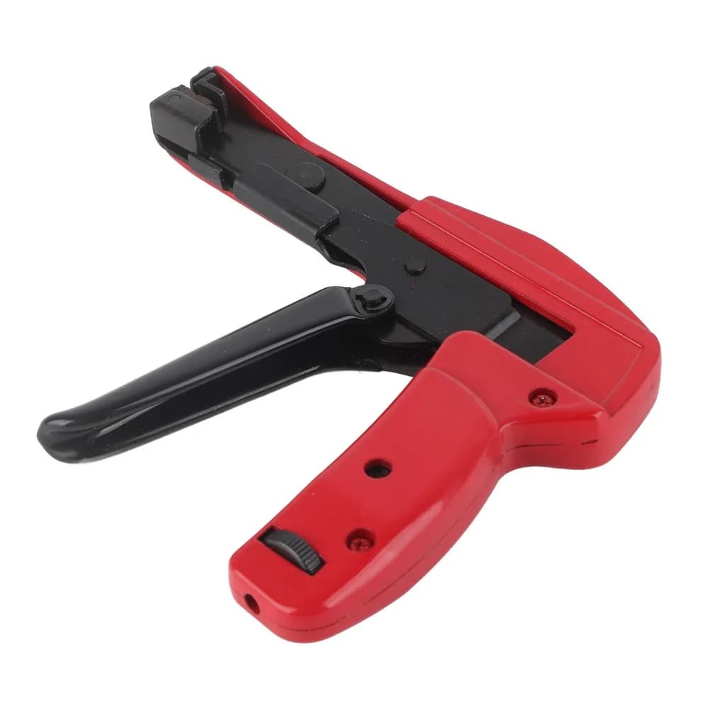 Hand Operated High Carbon Steel Cable Tie Tool Red Wear Resistant Cable Tie Gun Zip Tie Gun Nylon Cable Tie