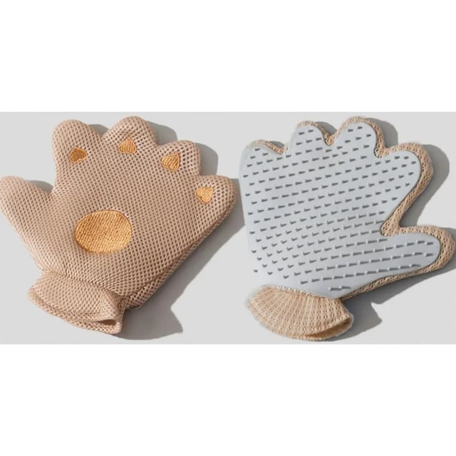 Zoocozy 2 in 1 Guanto per la depilazione degli animali domestici per cani e gatti Guanti per toelettatura per gatti per interni Spazzola per lavaggio animali domestici per massaggio a doppia faccia