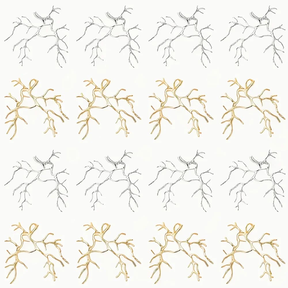 12 piece branch pendant trays set, suitable for materials for creating handmade DIY jewellery, universal for necklaces, earrings and jewelry