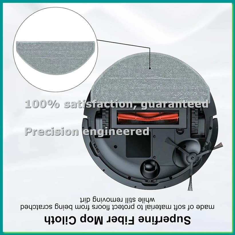 10 PCS Mop Pads for V8 Pro Robot Vacuum Cleaner Accessories Replacement Washable Mop Cloth-A50M