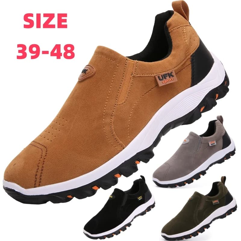 New outdoor hiking light camping jogging casual sports shoes men's moccasins anti-slip hiking shoes big size 38-50