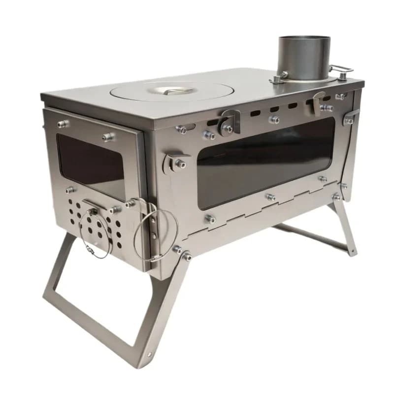 Stove portable tent camping heating wood stove y