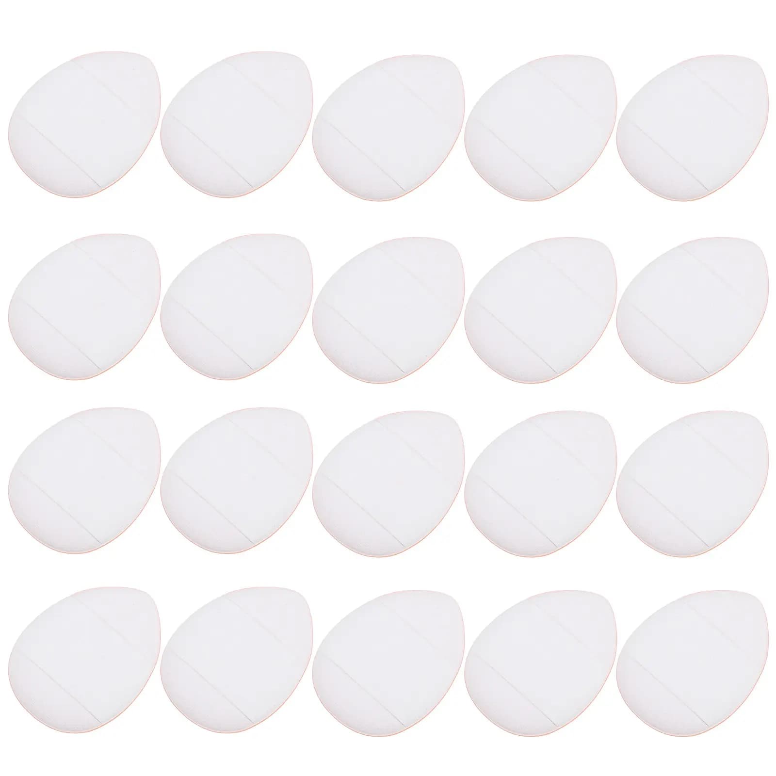 20Pcs Dual Use Powder Puff Makeup Comfortable Strap Mini Face Powder Applicator for Concealer Touch Zone Beauty