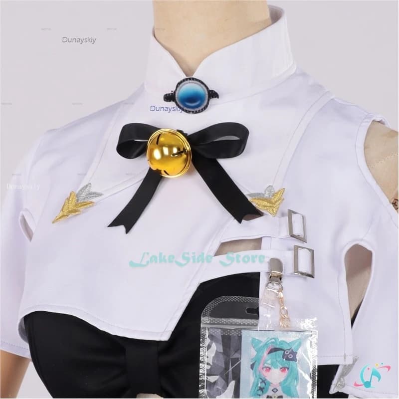 Fantasias NTE Mint Neverness To Everness Cosplay - Set Completo con Parrucca, Orecchie, Coda e Scarpe - Costume Cosplay Completo per Adulti