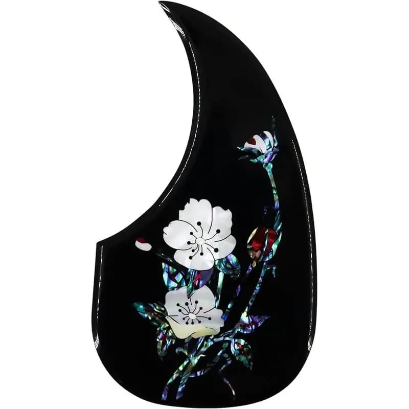 Acoustic Guitar Pickguard inlaid with shell Pattern Decorated Self-adhesive Pick Guard for Acoustic Guitar