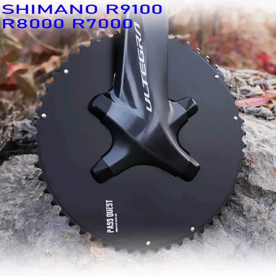 PASS QUEST Doppio anello chiuso DURA-ACE R9100ULTEGRA R8000 105 R7000 adatto per 110bcd 4 bulloni corona dentata copertura modificata