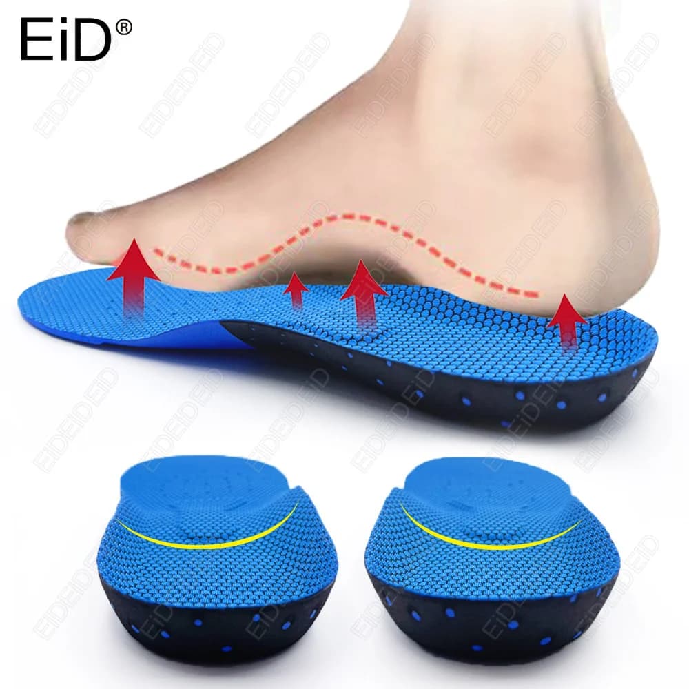 EID 1/2 Paia di Solette Ortopediche con Supporto per Arco Plantare, Inserti Sportivi Ammortizzanti per Uomo e Donna, per Fascite Plantare