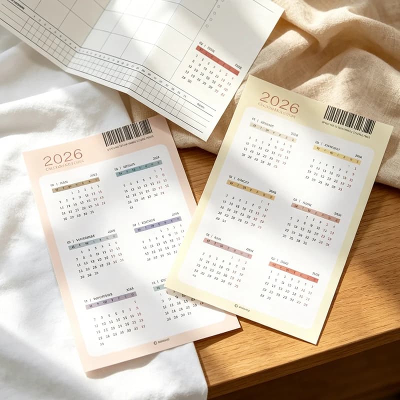 Adesivo calendario 2026 Adesivo indice per notebook Forniture di cancelleria multifunzionali Adesivi per registri Carta calendario 2026