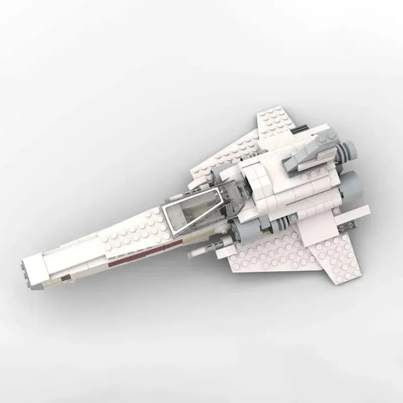 Set Regalo di Blocchi da Costruzione MOC-110023, Modello di Aereo con Piccole Particelle, 275 Pezzi, Spazio