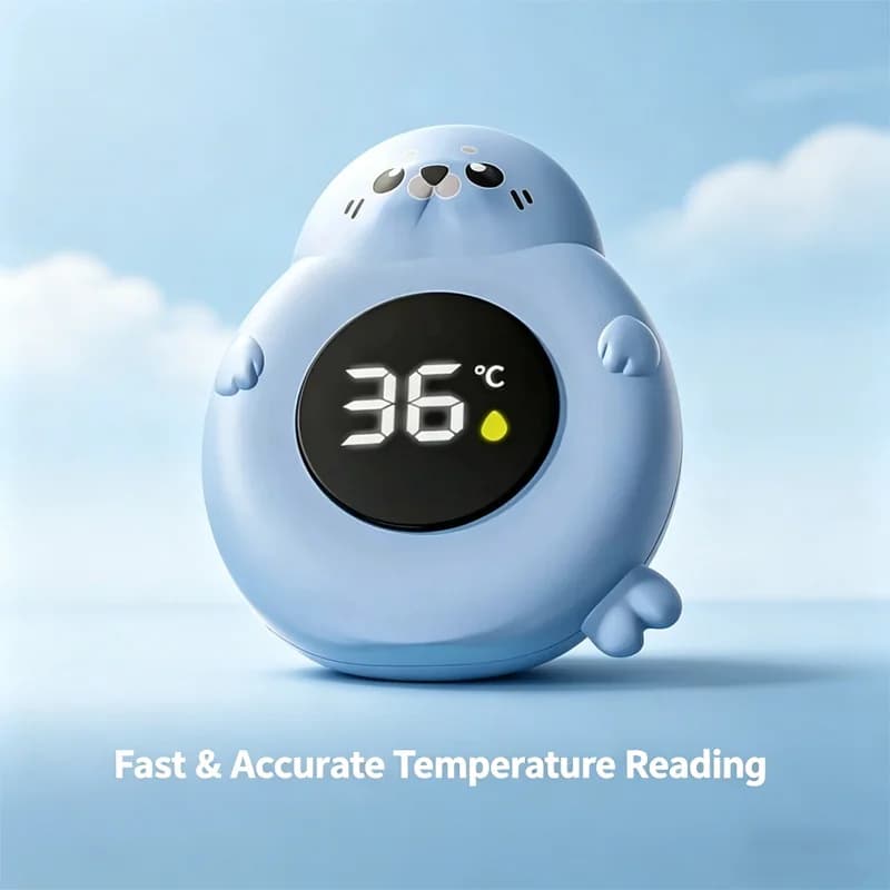 Termometro per il bagnetto del bambino, monitor della temperatura dell'acqua calda e fredda, resistente all'acqua, con avviso di temperatura, sensore migliorato e display LED