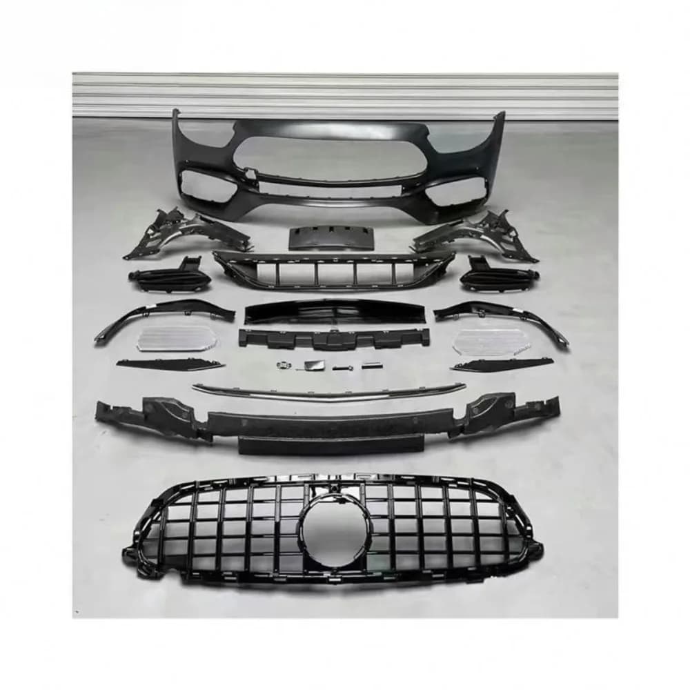 Modified body kit for213 2020-202, including front bumper (with grille), rear diffuser (with exhaust)