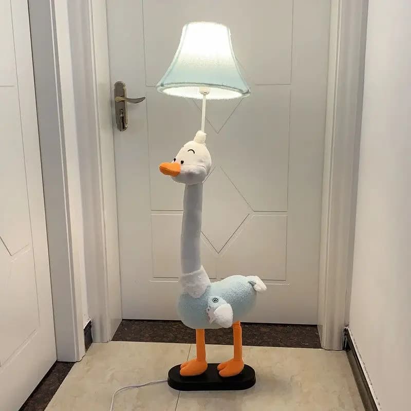 Lampada da terra scandinava per animali con luce notturna telecomandata per scaffale per illuminazione del soggiorno della camera da letto dei bambini