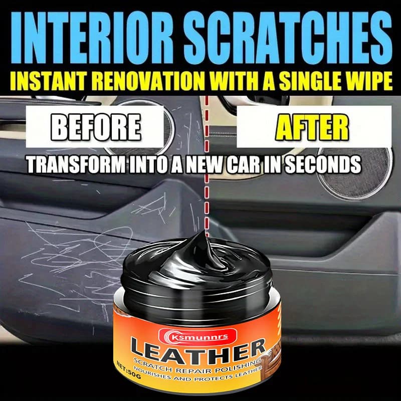 Cera per riparazione interni/esterni e rimozione graffi - Pasta plastica lucida nera, Pasta per ristrutturazione interni, adatta per auto, camion