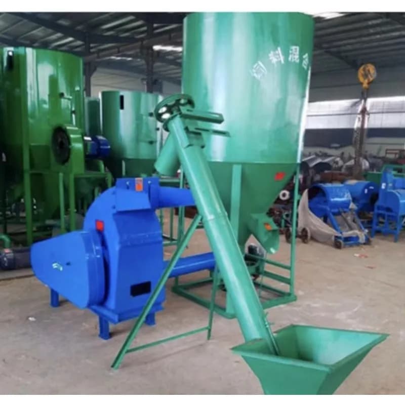 Macchina Elettrica per Miscelare Mangimi con Grande Maniglia, Produzione 1500kg/h, Trituratore e Frullatore per Alimenti Agricoli