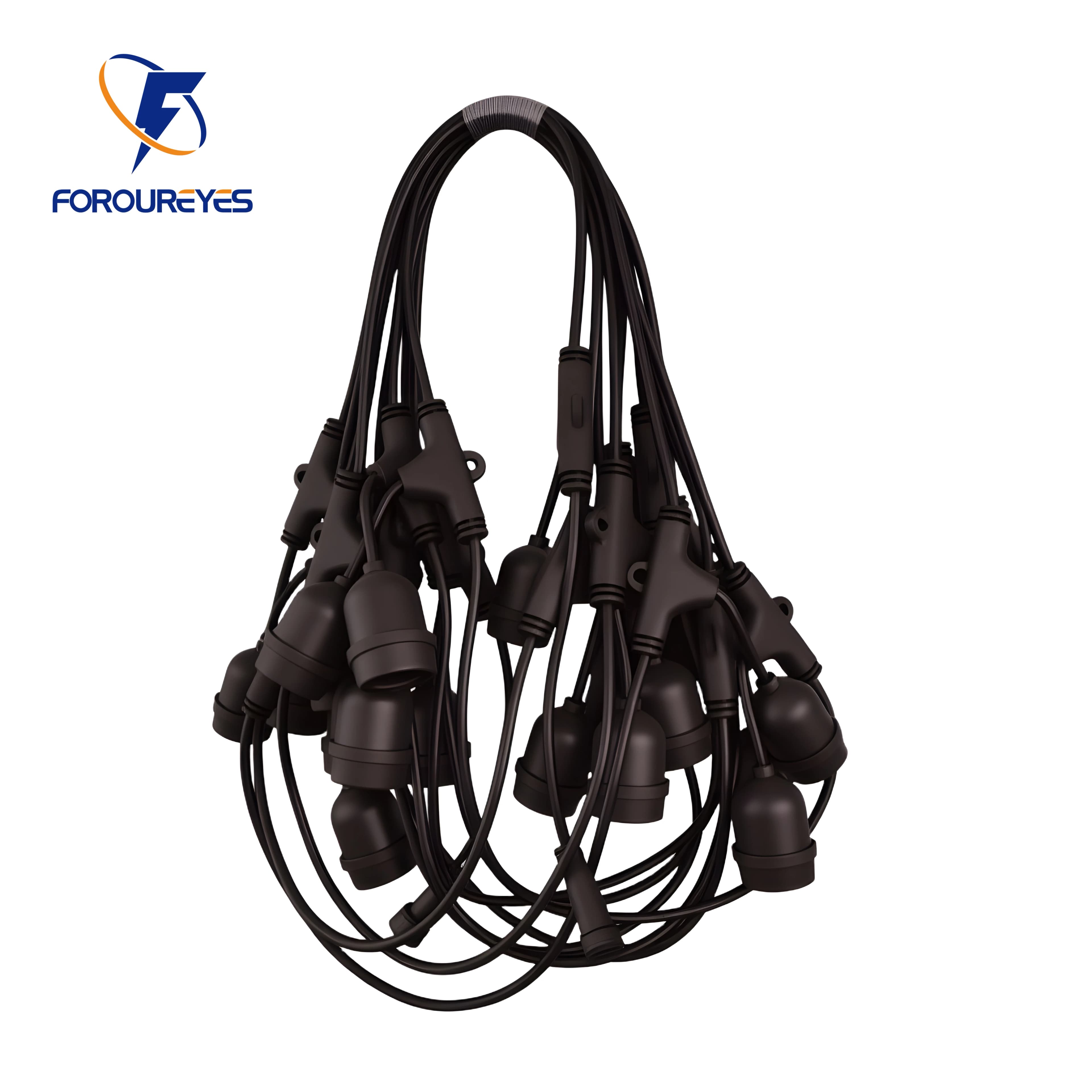 10/20/30m E27 Commercial Grade Waterproof For Party Garden Patio Holiday Festoon Heavy Outdoor string Lights Wire Cable