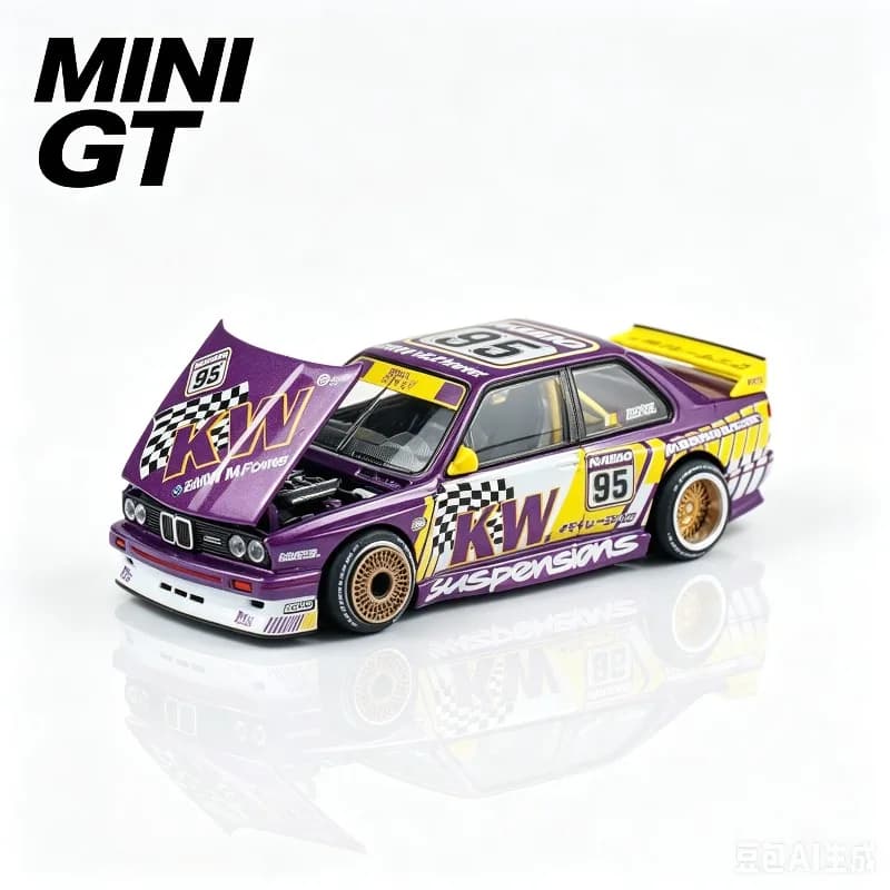 MINI GT 1:64 KAIDO 1:64 House BMW M3 E30 Works EF Car Model R33 R34 Alloy Car Model, Adult Collectibles,Male Toys.
