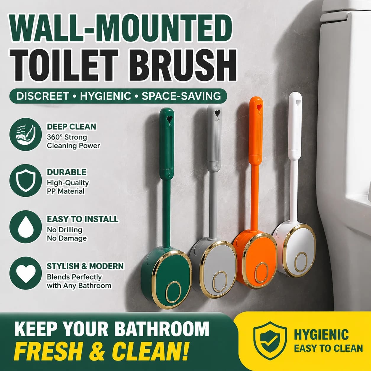 Toilet brush household no dead corner toilet brush wall mounted set silicone artifact for washing toilets and bathrooms