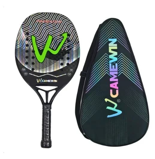 Design ottimizzato BolaAzul, Racchetta da Beach Tennis Camewin Predator 12K Carbonio + Omaggi