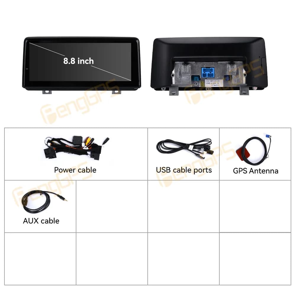 8.8 Inch Android 13 CarPlay Car Radio For BMW 1 2 Series F20 F21 F22 2013-2016 NBT 2017-2019 EVO Touch Screen Multimedia Player