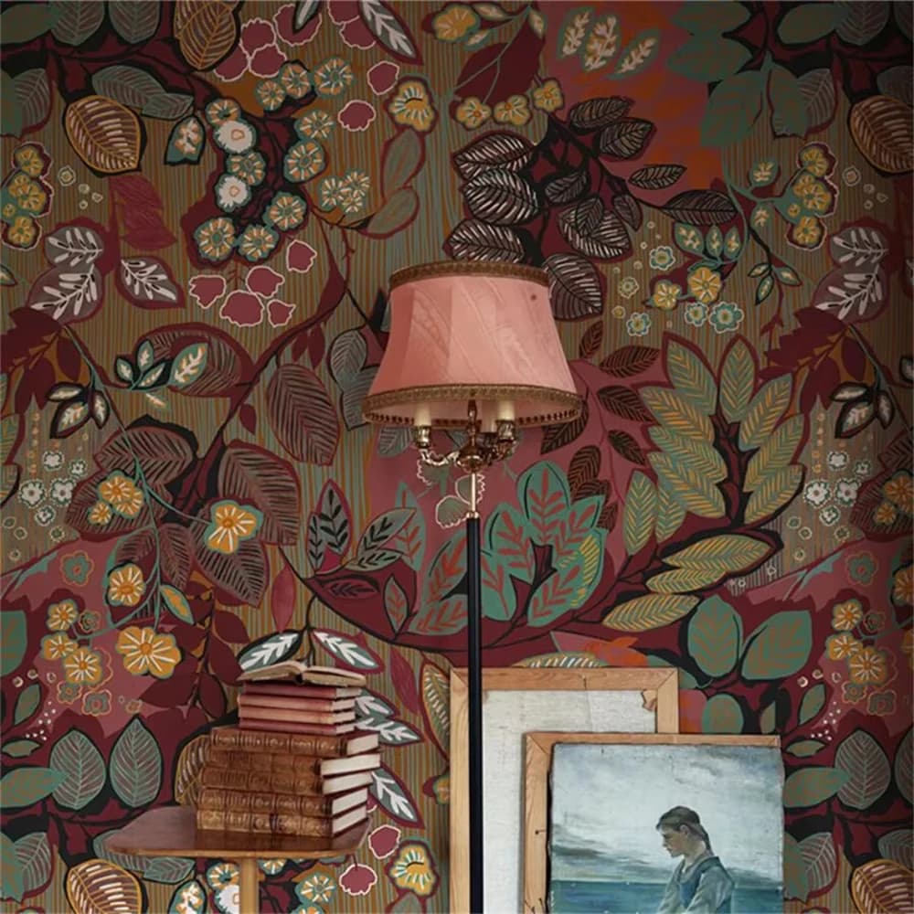 American flower 3D wallpaper soggiorno TV wall cloth camera da letto comodino sfondo papel de parede vintage custom murale
