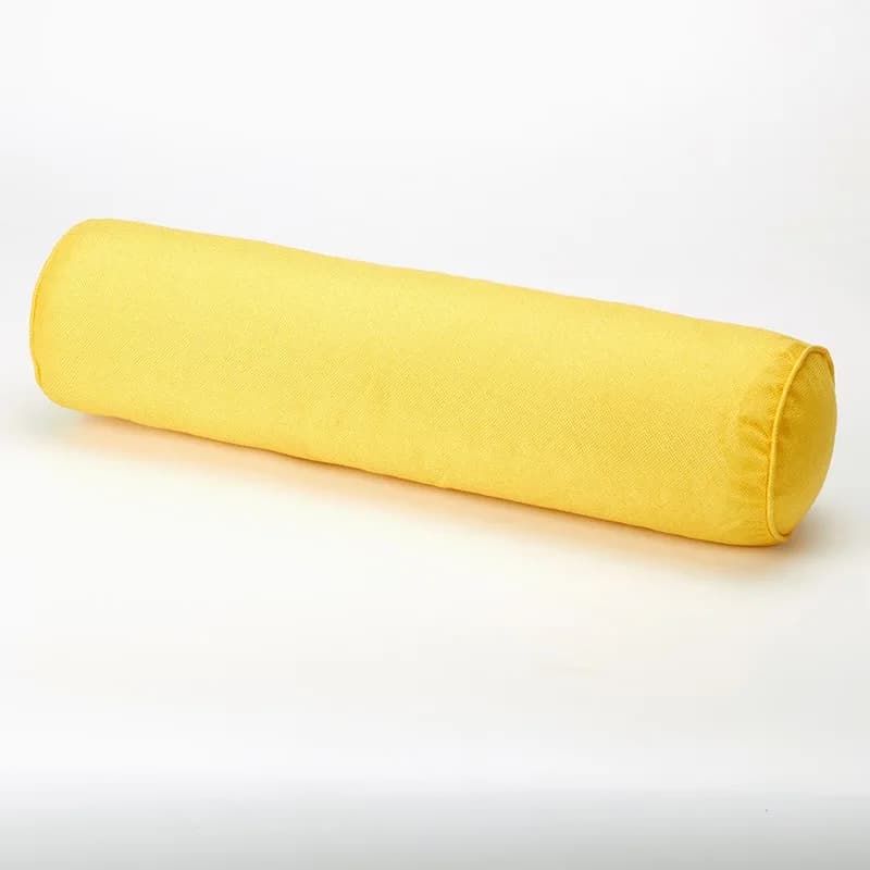 Cuscino Cilindrico in Cotone e Lino, Cuscino Decorativo Rimovibile e Lavabile, Supporto Lombare per Divano, Camera da Letto e Ufficio