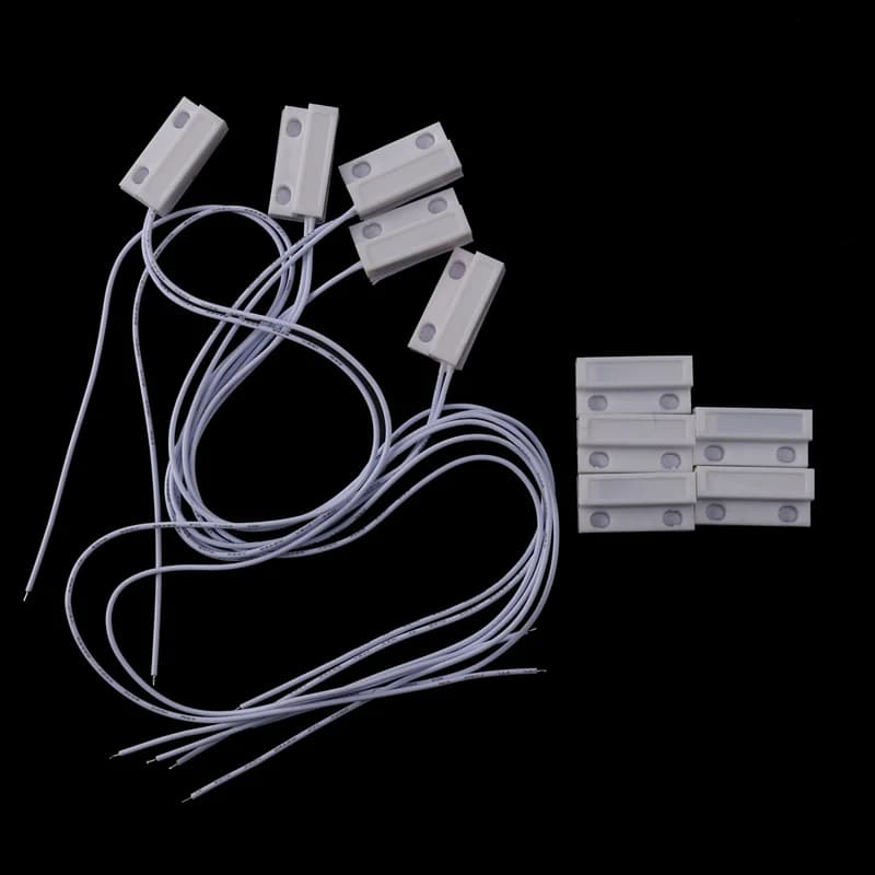 A68Z 10 pezzi Mc-38 interruttore magnetico con sensore per porte e finestre cablato per sistema di allarme domestico, quando il sensore insieme, normalmente chiuso NC