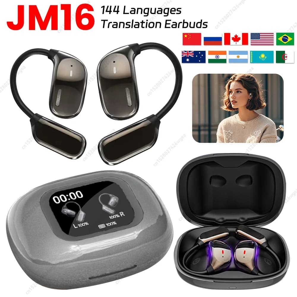 144 Languages Translator Bluetooth Earphones AI Real-time Translation Earbuds Wireless Headphones For Translation Earbuds