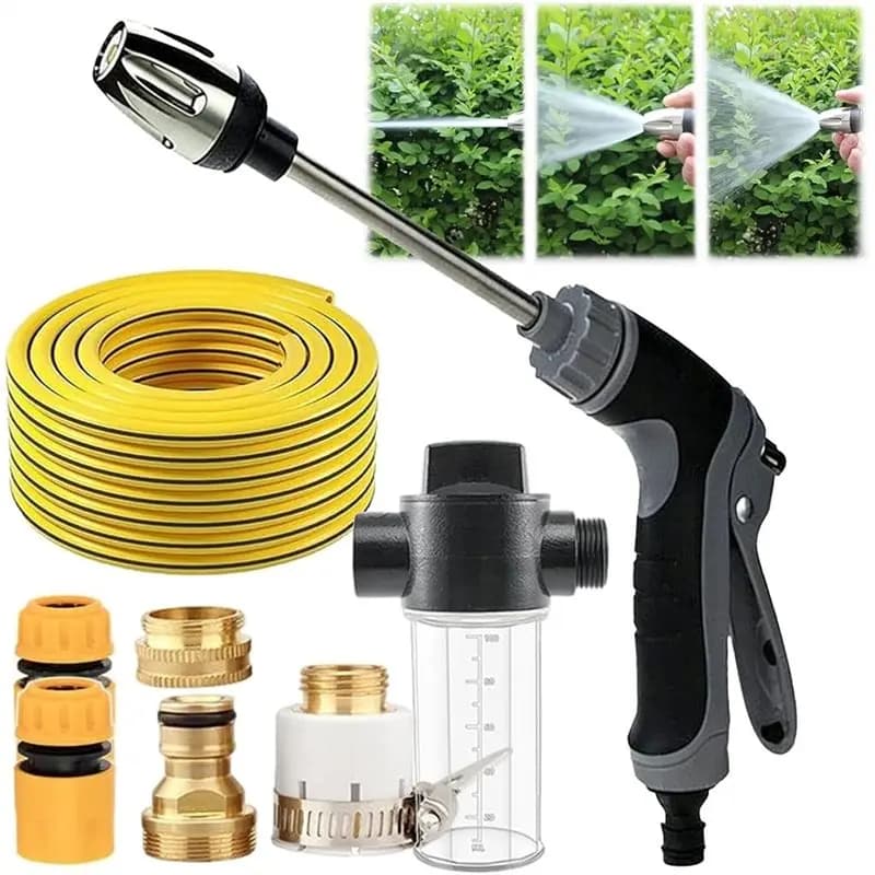 Idropulitrice Leggera ad Alta Pressione per Tubo da Giardino, Ideale per Lavaggio Auto e Giardinaggio