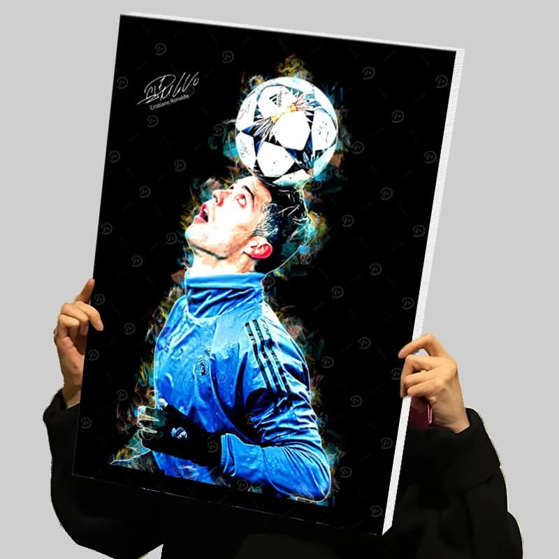Cristiano Ronaldo Prints Poster Football Player Custom Canvas Painting Wall Art Home Decor Gaming Room Decoration Pictures Mural
