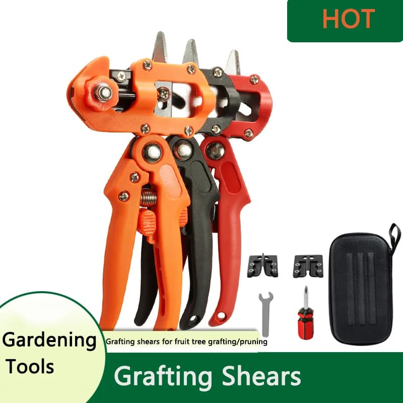 Power for grafting pruning shears Set of tools for garden grafting Ability for sharp branches T-shirt for durable professional grafting for branches