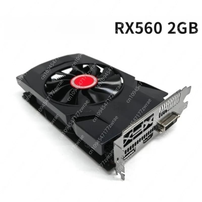 Scheda Grafica RX560 2GB per Giochi, Basso Consumo, Video 4K, Disegno Multi-schermo