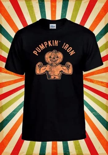 Pumpkin Iron Muscle Gym Halloween Men Women Unisex Baseball T Shirt Top 2879
